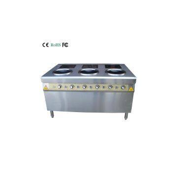 Induction range mixed induction wok