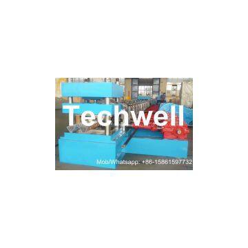 7 Rollers Leveling 10 - 12m/min W Beam Roll Forming Machine for Crash Barrier