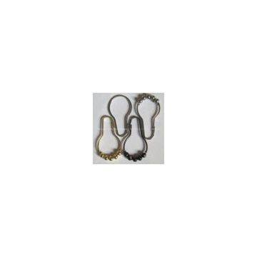 Double Hook Roller Ball Curtain Rings