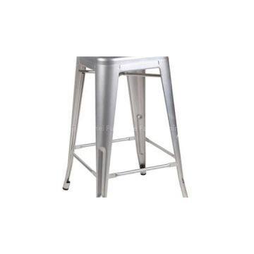 Silver Metal Dining Chair