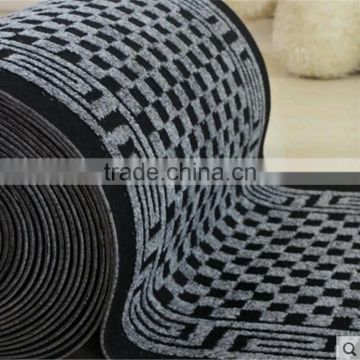 Corridor carpet with PVC backed nonwoven jacquard carpet