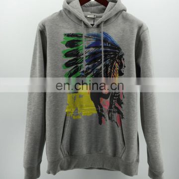 Front big logo Hoody Mens Grey Tracksuit pullover jersey drawstring hoodies embossed string hoodies