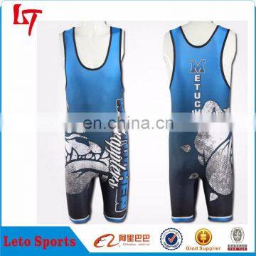 Custom Men's High Cut Wrestling Singlets