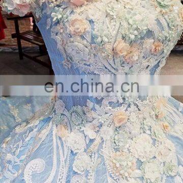LS00385 off Shoulder Light Blue Carnival Theme Evening Gowns in India Cocktail Party Dress photo-6