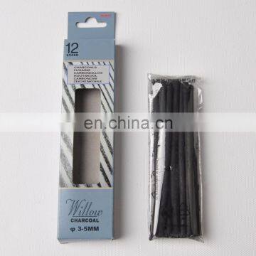 Dia. 3~5mm Round Willow Charcoal Stick Sketch Painting Charcoal