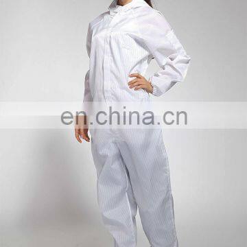 Anti-static gird fabric for cleanroom safety workwear garment