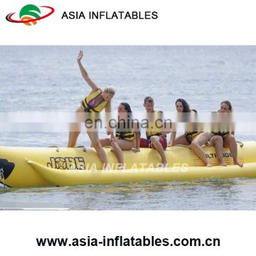 Funny And Fatastic Inflatable Banana Boat With Best 0.9mm PVC Tarpaulin