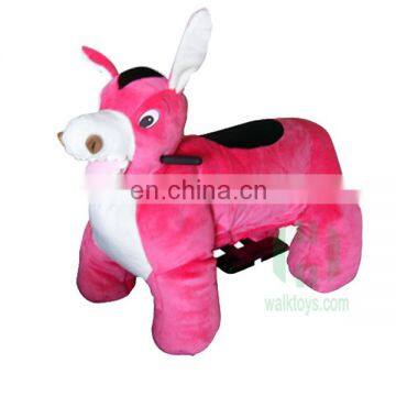 Coin Operated Rides Electrical Animal Toy Car Plush Animal Electric Scooter Stuffed Dog Rider For Shopping Mall Indoor Amusement photo-2