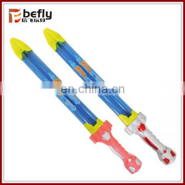 Sword shape plastic mini water gun toy