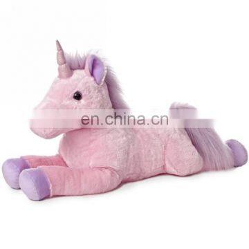 White Pink Kids Playing Unicorn Plush Stuffed Animal Soft Toy Unicorn