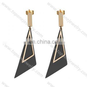 2017 August newest stainless steel triangles earrings women