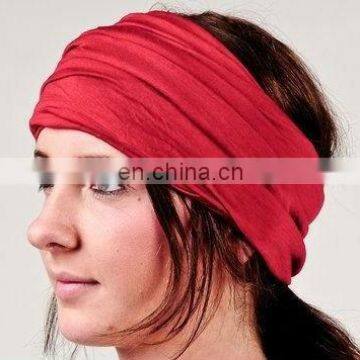 100% Polyester Multifunctional Customized Headwear,Pure Color Seamless Bandana cap