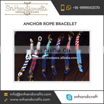 Trendy Colorful Wide Range of Anchor Rope Bracelet