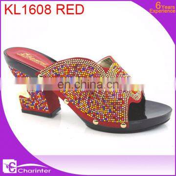 Ladies Shoes Wholesale Slipper With Stone Ladies Slipper in China photo-4