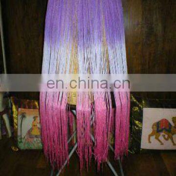 Rayon chinnette tye dye fringe