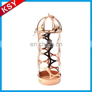New Product Competitive Price Simple European-Style Antique Metal Artillery Type Wine Bottle Holder Rack photo-2