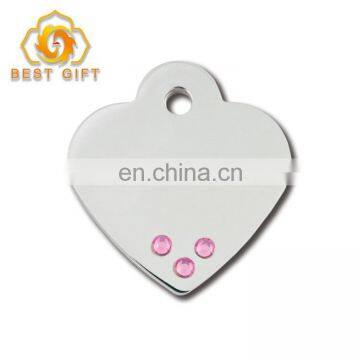 Custom Heart Shape Aluminum Dog Tags