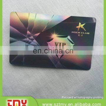 Cheap luxury member card with holographic printing