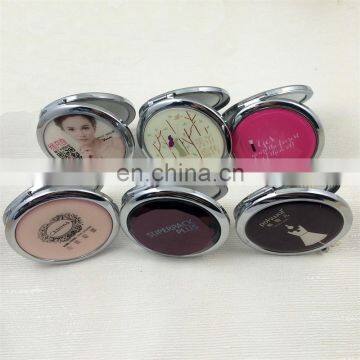 Beautiful metal mirror with custom design girls makeup mirror