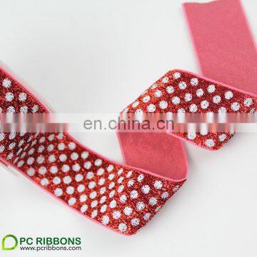 PC 38mm no Elastic Metallic Velvet Print Glitter Velvet photo-2