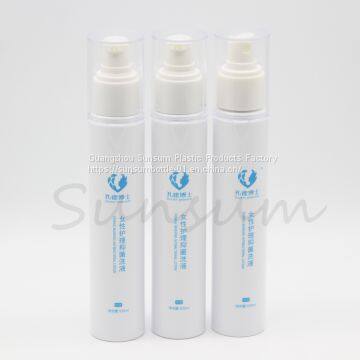 Screen Printing Handling 100ml Plastic Cosmetic Spray Lotion Pump Bottle photo-2