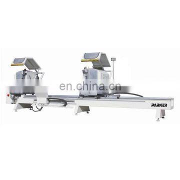 Aluminium and uPVC Profiles Semi-Automatic Double Head Cutting Saw Machine