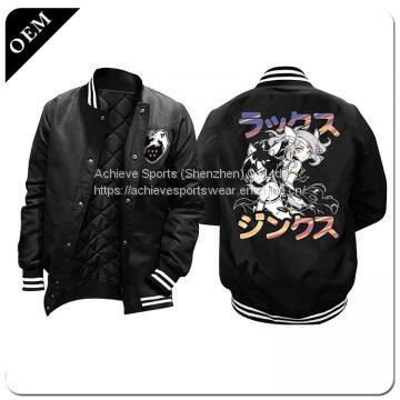 Professional custom varsity jackets,man winter jacket,sport jacket wholesale /Sublimation jacket