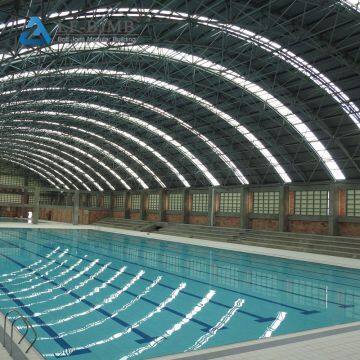 New Design Space Frame Structure Roofing Building Galvanized Steel Swimming Pool Roof Cover