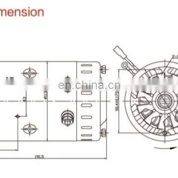 ZD223A DC Carbon Brush Motor 24Volt 2.2KW 2600RPM DC Pump Motor photo-5