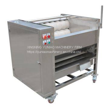 Commercial Vegetable fruit ginger potato roller peeler washing peeling cleaning machine  WT/8613824555378