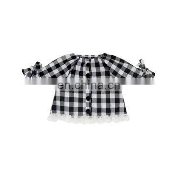 Black Buffalo Top And Leggings Outfit Little Girl Fall Clothing Kids Boutique Clothing photo-2