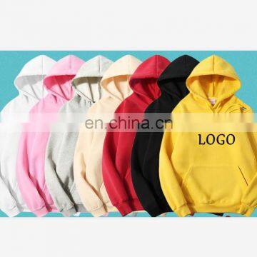 Mens Custom logo 400gsm high quality plain white pullover sweatshirts oversized blank hoodies