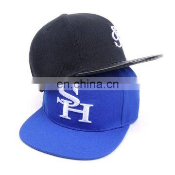 100% Acrylic Classic Embroidery Snapback Caps Flat Top Snapback Hat for Men