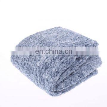 Fluffy Microfiber Plush Black Double Layer Sherpa Throw Blanket 50 x 60 Inches for Couch Sofa photo-5