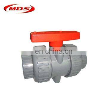 1/4 Plastic Pvc Union Ball Valve Grey