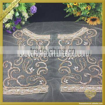 Wholesale Handmade Bridal Rhinestone Appliques Custom Embroidery Patches for Clothing FHA-053 photo-6