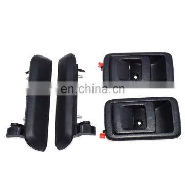 Interior Exterior Rear Left & Right 4Pcs Door Handles For Toyota Tercel 1995-98 6922016120 6920610070A 6920510070A