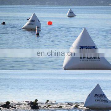 China Factory Triangle Inflatable Marker Buoy Float for Swimming Event