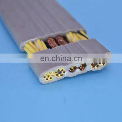 Multi core utp cat6 lift travelling cable flex elevator flat cable