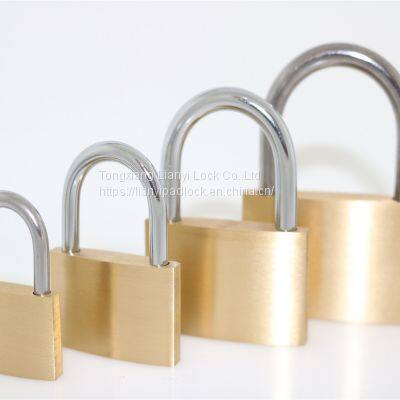 Top Security Good Quality Cheap Waterproof 30mm Thin Type Brass Padlock With Brass Key Iron Key