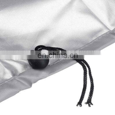 210D Oxford Waterproof Full Outboard Motor Engine Boat Cover For Up to 15-250HP Black/Silver photo-4