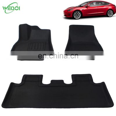 All Weather Luxury  XPE Car Mat  for 2021 Tesla Model Y Non Skid Car Trunk Mat Customized for Tesla Model Y Accessories