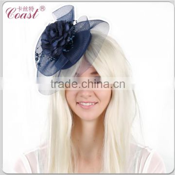 funny dark blue lady's Mini top party hats for girls sale