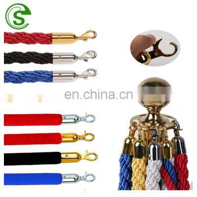 Manufacture Price Custom Rope Crowd Control Barrier Retractable Belt Queue Stanchion