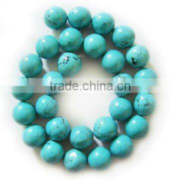 14MM Magnesite turquoise round beads