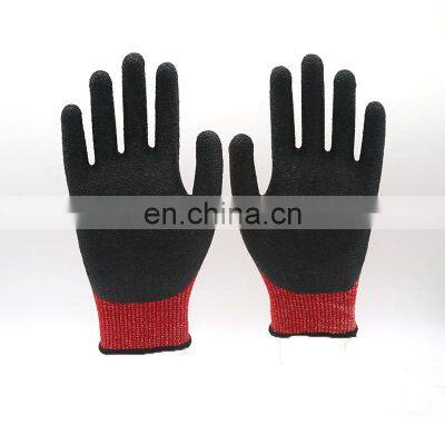 Heavy Duty Puncture Resistant Palm Coated Latex Anti Cutting Protection Gloves photo-2