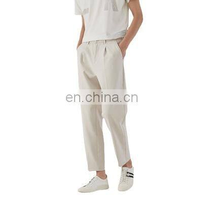 2021 Fashion Custom Mid-Range Men's  Casual Loose Wool Suit Pants For Men