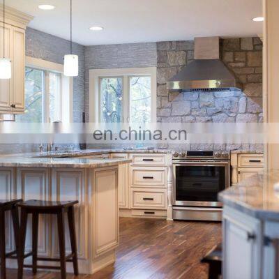 North American Kitchen Cabinet Solid Walnut Wood White Shaker Cherry Wood Kitchen Cabinets