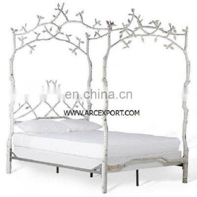 metal leaf branches design bed & furnitures