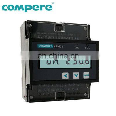 DIN 35mm rail mount three phase multi function smart electrical instruments analyzer KPM37 monitor energy